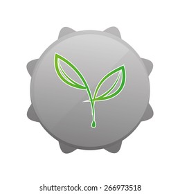 Abstract isolated natural icon on a white background. Vector illustration