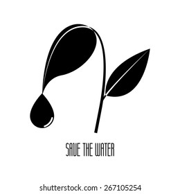 Abstract isolated natural icon on a white background. Vector illustration