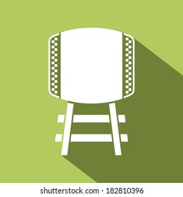 abstract isolated object allusive to Japanese culture