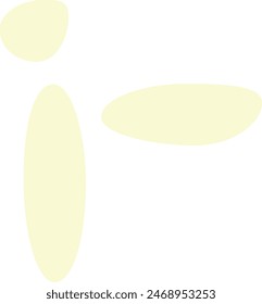 An abstract isolated retro boho oval shape design element.
