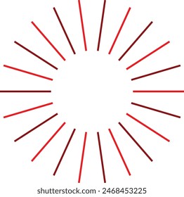 
An abstract isolated retro boho sunburst shape design element.