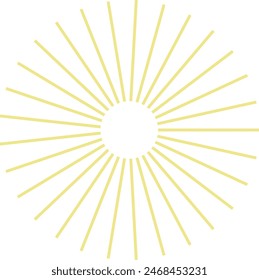 
An abstract isolated retro boho sunburst shape design element.