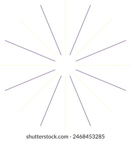 
An abstract isolated retro boho sunburst shape design element.