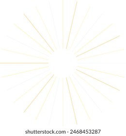 
An abstract isolated retro boho sunburst shape design element.