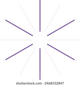 
An abstract isolated retro boho sunburst shape design element.