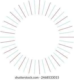 An abstract isolated retro boho sunburst design element.