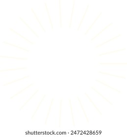 An abstract isolated retro boho sunburst design element.