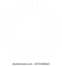 
An abstract isolated retro boho sunburst shape design element.