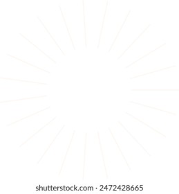 
An abstract isolated retro boho sunburst shape design element.