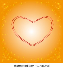abstract isolated vector heart. Illustration
