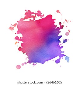 Abstract Isolated Watercolor Hand Drawn Paper Stock Vector (Royalty ...