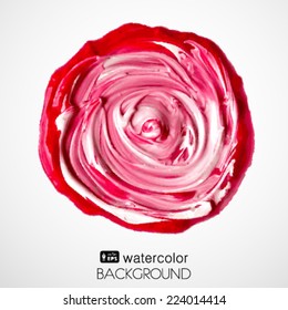 Abstract isolated watercolor red spot