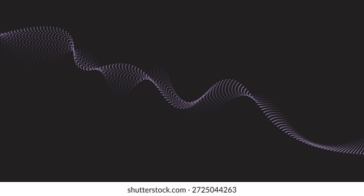 Abstract isometric 3d particle line graph