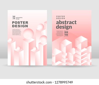The abstract isometric  background. It can be used for posters, cards, flyers, brochures, magazines and any kind of cover. EPS 10