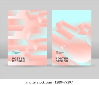 The abstract isometric  background. It can be used for posters, cards, flyers, brochures, magazines and any kind of cover. EPS 10