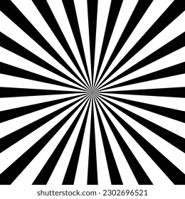abstract isometric black sunburst pattern vector illustration.