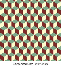 Abstract isometric colorful cube pattern background, stock vector