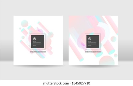 Abstract isometric composition background