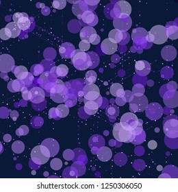 Abstract isometric computer generated 3D blueprint visualization lines background. Vector illustration for break through in technology.