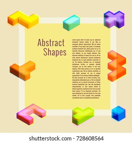 abstract isometric pattern, creative background