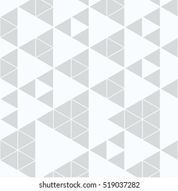 Abstract isometric pattern of triangles. Shades of gray. Monochrome image.