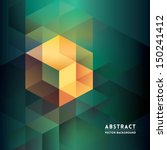 Abstract Isometric Shape Background for Business / Web Design / Print / Presentation