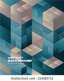 Abstract Isometric Shape Background for Business Web Design Print Presentation