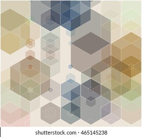 Abstract Isometric Shape Background for Business / Web Design / Print / Presentation