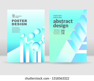 The abstract isometric shapes background. It can be used for posters, cards, flyers, brochures, magazines and any kind of cover. EPS 10