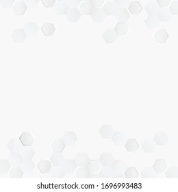 Abstract isometric texture white and gray polygon or low poly vector technology business concept background. EPS10 vector illustration style graphic design.