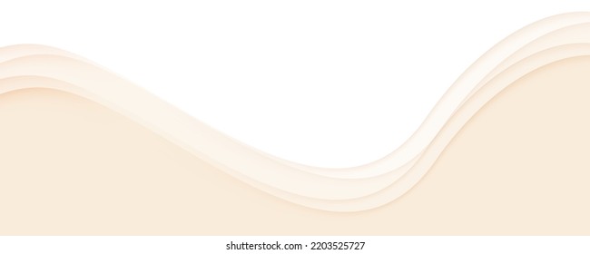 Abstract Ivory Color Paper Layer Background. Paper Water Background. Vector Illustration