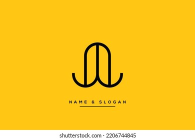 Abstract J, JJ Letters Logo Monogram icon.