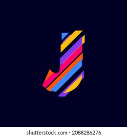 Abstrakte J Letter-Logo-Lautstärke-Design-Vorlage. H Schriftsymbol Vektor Illustration perfekt für Ihre visuelle Identität.