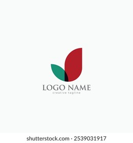 Abstract J logo design fully editable vector template