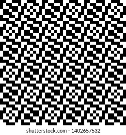 Abstract jagged background. Seamless pattern. Black and white.