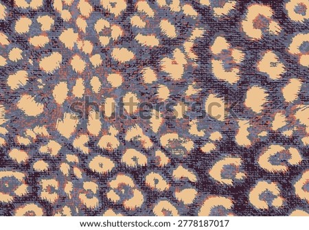 Abstract Jaguar vector animal skin, leopard all over printed pattern, new era stylish suitable for print, ready to print, grunge, brush stroke, fashion woman's wear collection, textile, fabric Foto d'archivio © 