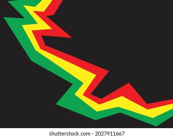 Abstract Jamaican polygonal pattern background