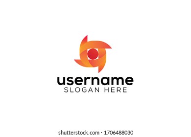 abstract japan icon logo vector concept with awesome gradient and modern styles