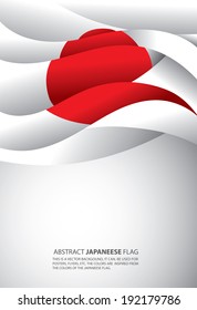 Abstract Japan, Japanese Flag (vector Art)