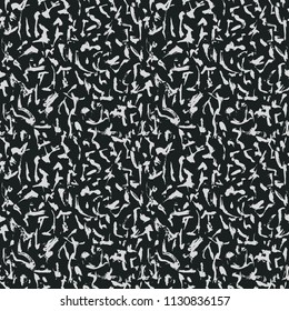 Abstract japanese calligraphic seamless pattern. Vector illustration