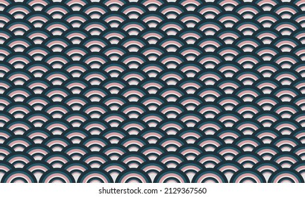 Abstract Japanese and Chinese seamless pattern.Abstract background, modern texture for textile, print, wallpaper. Contemporary vector illustration
