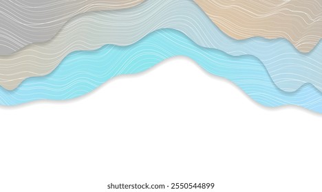 Abstractas patrón ondulado japonés elegante fondo que fluye. Diseño de Vector