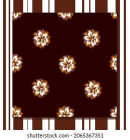 abstract Jasmine flowers background seamless pattern monochromatic. vector design. dark background. floral wallpaper. decorative texture print and textiles