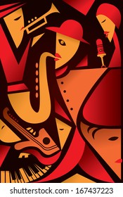 Abstract Jazz Art