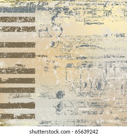 abstract jazz background piano keys on beige