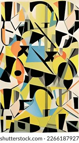 abstract jazz band vector poster