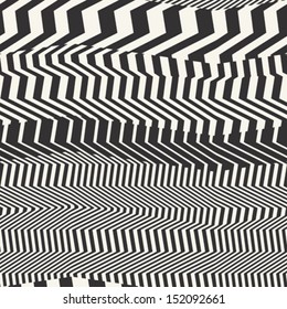 Abstract jazzy striped  seamless pattern. Vector.