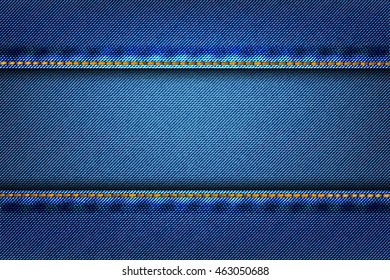 Abstract jean denim texture fabric as background. Vector Illustration. EPS10.