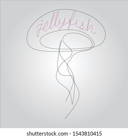 Abstract jelly fish logo template vector icon design