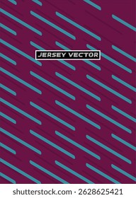 Abstraktes Jersey-Design mit diagonalen Linien in Lila und Blau